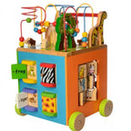 Giant Tiger Maze Cube Walker | 5-in-1 Wooden Activity Learning Cube for Kids