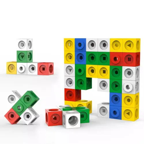 Math Link Cubes STEM | Educational Counting & Math Learning Toy for Kids
