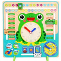 Multi Functional Wooden Calendar Clock | Kids Time Weather Learning Toy