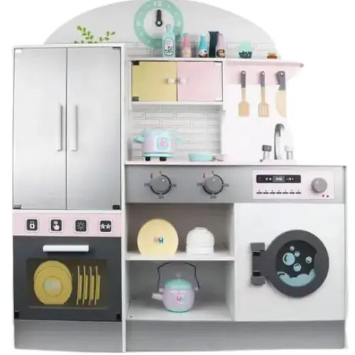 Play House Wisdom Wooden Kitchen Set | Kids Educational Role Play Cooking Toy