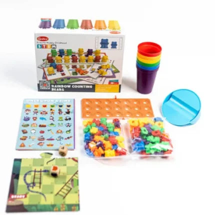 Rainbow Counting Bears with Sorting Cups | STEM Math & Color Learning Toy Set