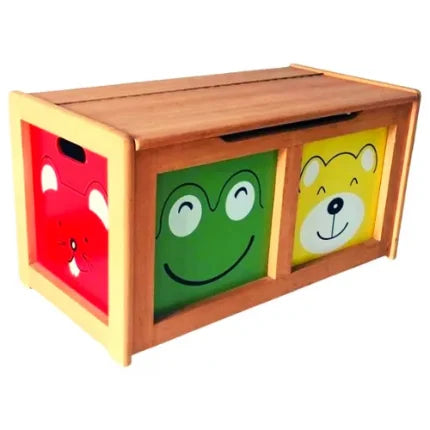 Toy Storage Box for Kids | Wooden Beechwood Role Play Toy Organizer Box