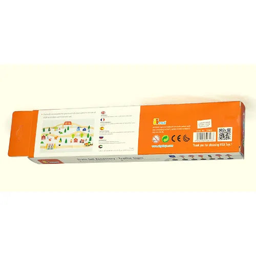 Traffic Sign Set (7 Pcs) | Kids Road Safety Educational Toy & Train Set Accessory