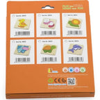 Shape Block Puzzle Fish | Wooden 3 Piece Toddler Learning Puzzle 18+ Months