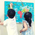 Magnetic World Puzzle + Dry Erase Board | Kids World Map Learning Toy VIGA