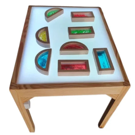 Children’s Sensory Light Table | Kids LED Wooden Activity Learning Table