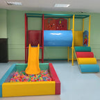 Ball Pit Unit with Slide & Climber | Kids Soft Play Activity Set