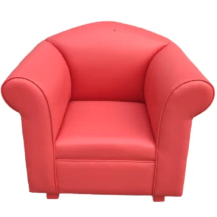 Poppy Couch Single Seater Easy Clean | Kids Sofa Chair Soft Vinyl Seating