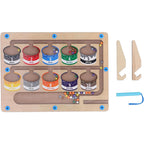Magnetic Color and Number Maze | Montessori Wooden Learning Toy for Kids