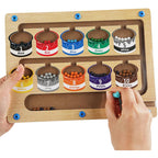 Magnetic Color and Number Maze | Montessori Wooden Learning Toy for Kids