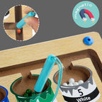 Magnetic Color and Number Maze | Montessori Wooden Learning Toy for Kids