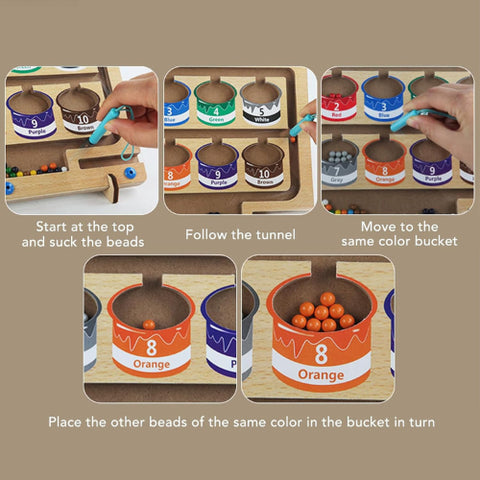 Magnetic Color and Number Maze