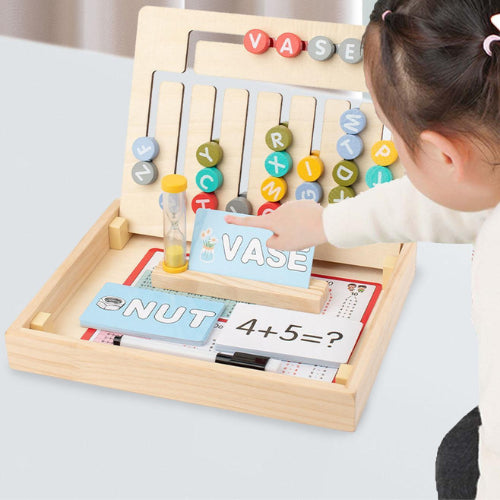 6 Color Position Walking Game | Kids Wooden Maze & Alphabet Learning Toy
