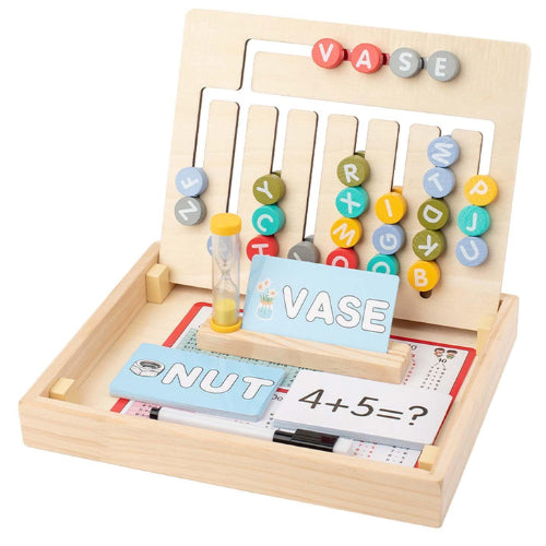 6 Color Position Walking Game | Kids Wooden Maze & Alphabet Learning Toy
