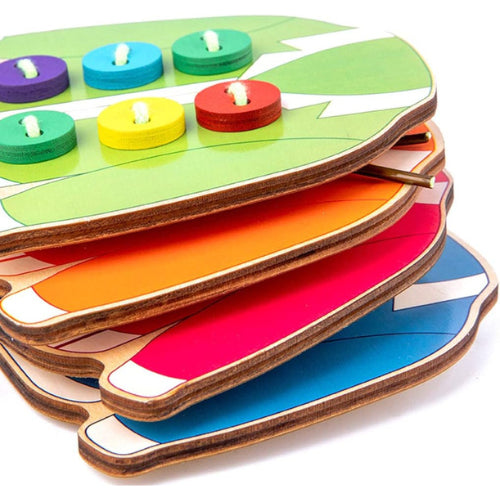 Early Education Clothes Buttons Toy | Kids Fine Motor Skills Learning Board
