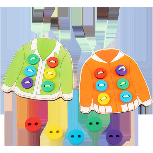 Early Education Clothes Buttons Toy | Kids Fine Motor Skills Learning Board