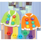 Early Education Clothes Buttons Toy | Kids Fine Motor Skills Learning Board