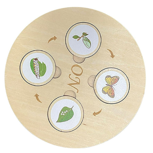Life Cycle Puzzle Board | Kids Wooden Educational Biology Learning Puzzle Toy