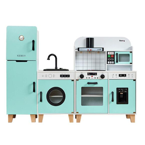 New Wooden Kitchen Playset with Sound, Light & Water | Kids Pretend Cooking Toy