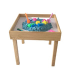 Wooden Space Sand Table with 2kg Kinetic Sand | Kids Sensory Play Table
