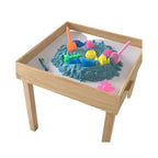 Wooden Space Sand Table with 2kg Kinetic Sand | Kids Sensory Play Table