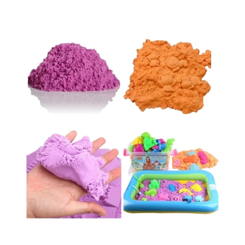 Wooden Space Sand Table with 2kg Kinetic Sand | Kids Sensory Play Table