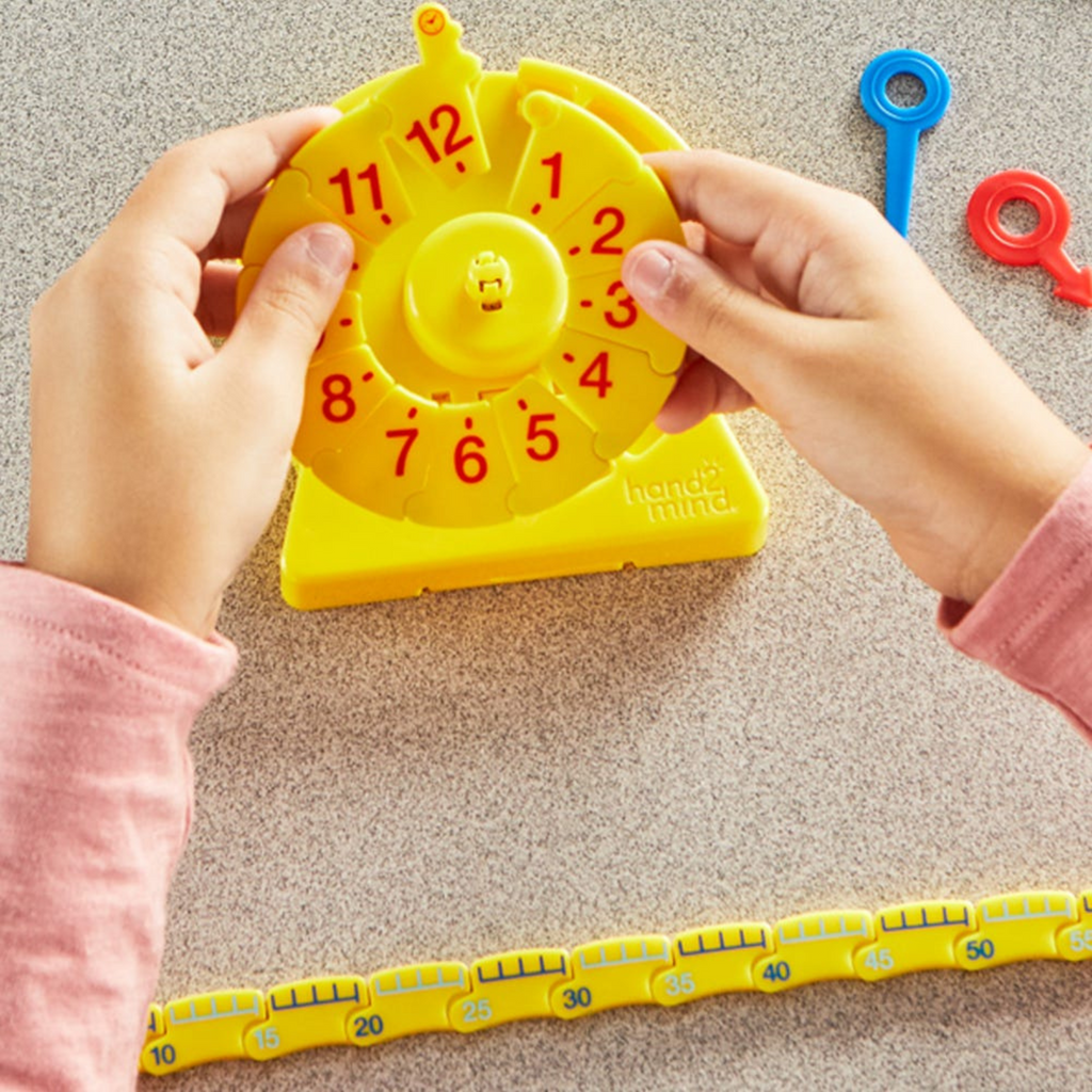 24-Hour Number Line Clock | Educational Teaching Clock for Kids Time Learning STEM Toy