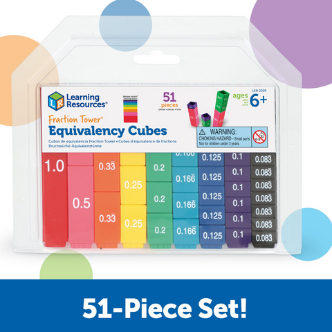 Equivalency Cubes Fraction Tower