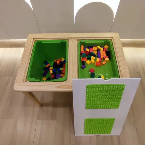 Sensory & LEGO Multipurpose Table for Kids | Wooden Activity Table 3-7 Years