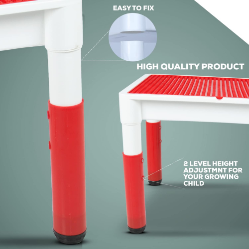 LEGO Table for Kids Adjustable Height | Building Block Play Table Ages 3–7