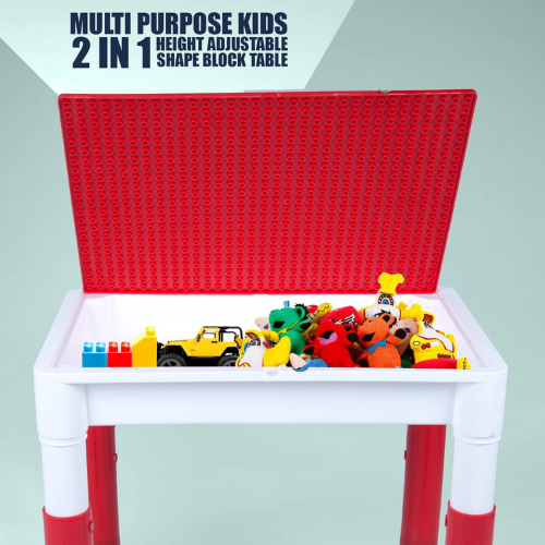 LEGO Table for Kids Adjustable Height | Building Block Play Table Ages 3–7