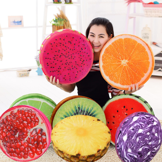 Fruit &amp; Vegetable Cushion Seating Set (10 Pcs) | Kids Classroom Floor Cushions