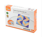 Magnetic Visual Blocks 40 Pcs | Montessori Tangram Puzzle Learning Toy for Kids 3+