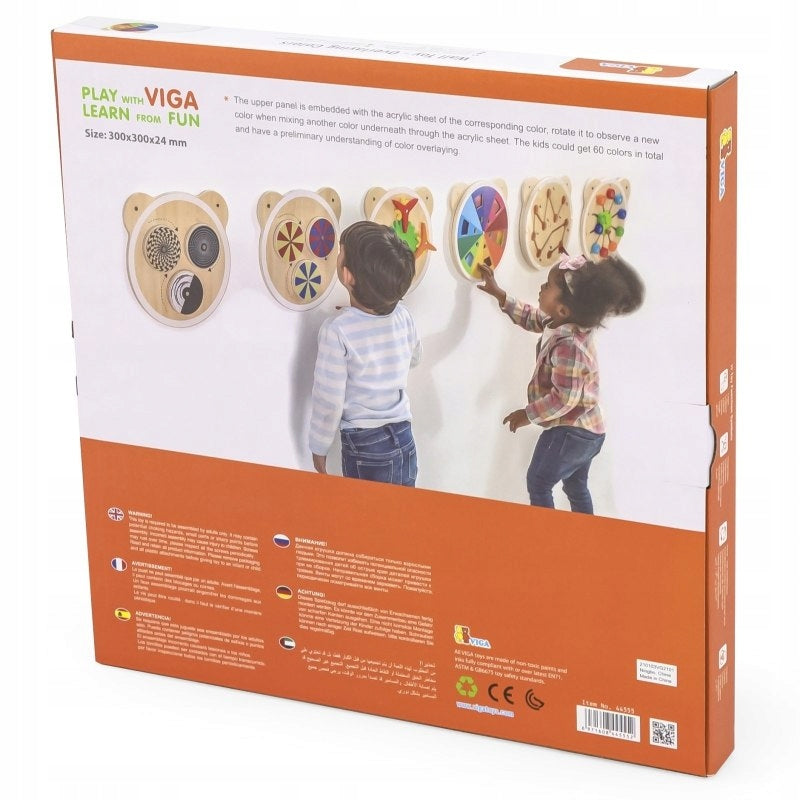 Sensory Overlaying Colors Wall Toy | Montessori Color Mixing Learning Board for Kids 18M+