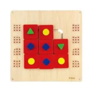 Shape Maze Wall Toy | Wooden Sensory Coordination Wall Game for Kids