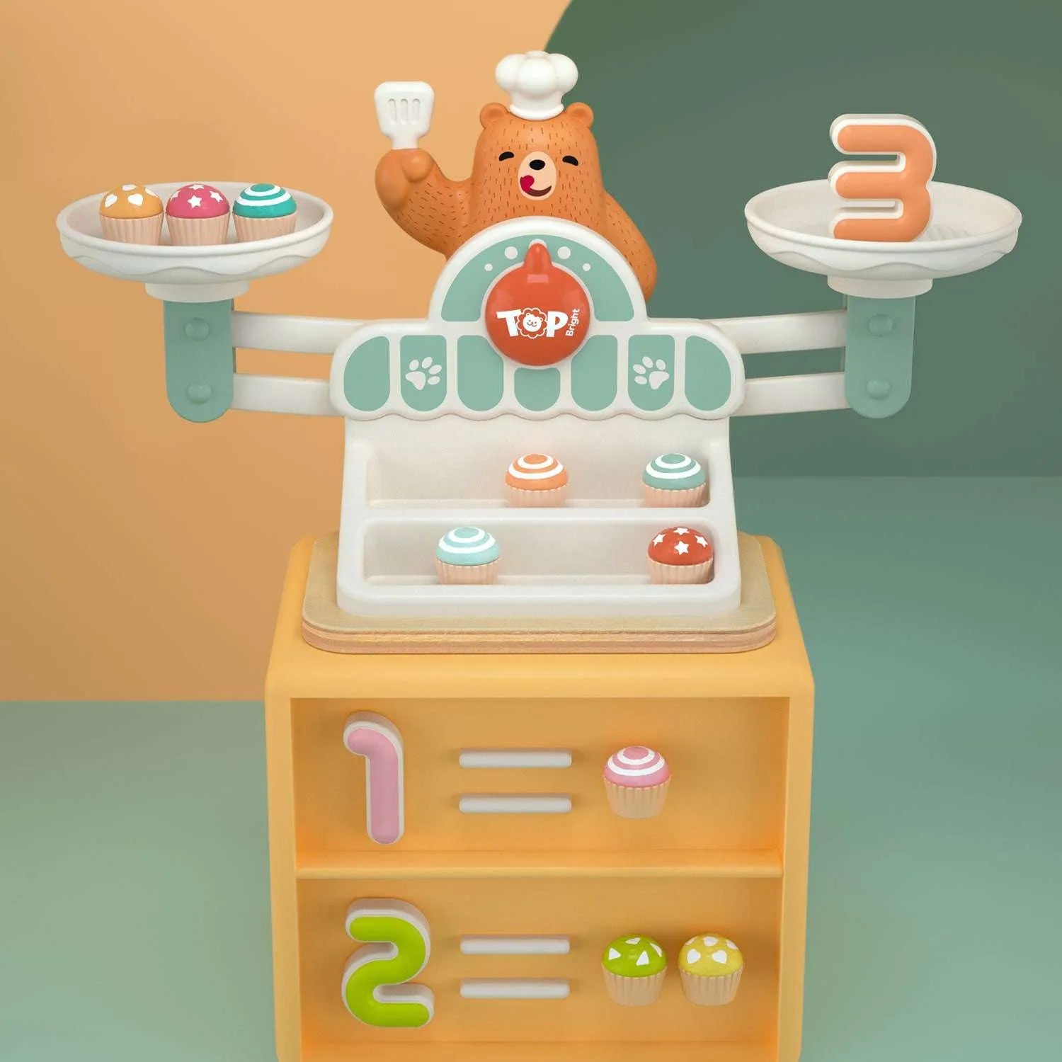 Yummy Bear 123 Scale | Kids Wooden Math Balancing Learning Toy