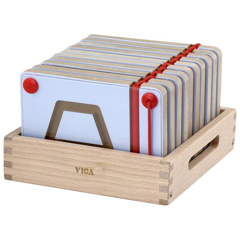 Magnetic Writing Board Shapes 10 Pcs | Montessori Tracing Learning Toy Kids