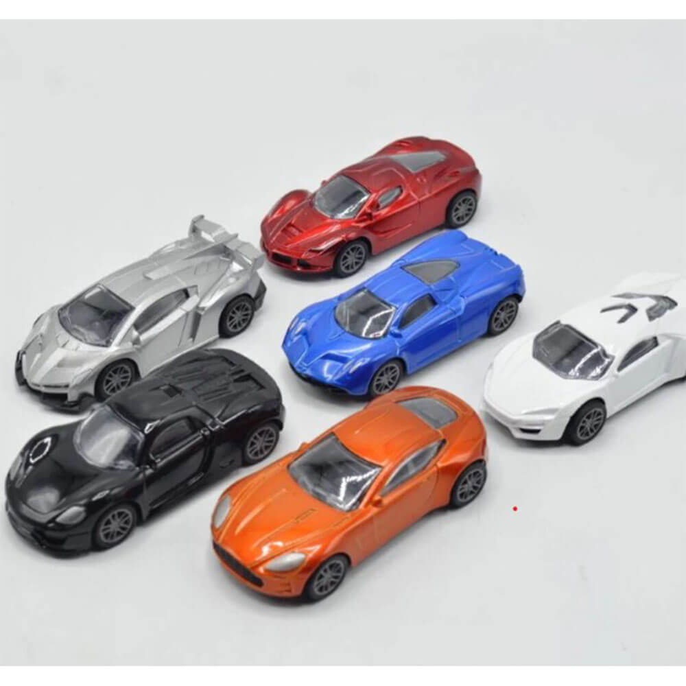 Pull Back Diecast Racing Cars Set of 6 | Kids Racing Toy Cars 3+ Years