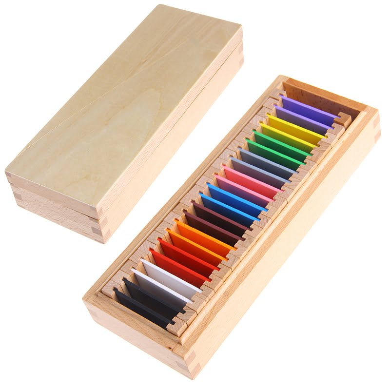 Montessori Color Tablets Middle Size | Color Recognition Learning Toy for Kids 3-6