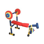 Kids Weight Bench Set Fun & Fitness | Indoor Exercise Toy Gym Equipment