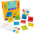 Expression Puzzle Building Blocks | Kids Wooden Emotional Learning & Logic Toy