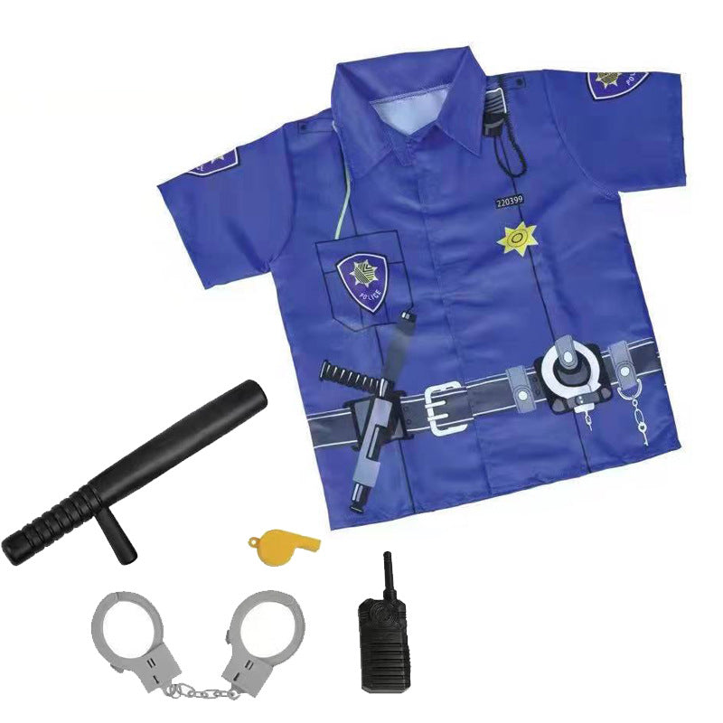 Police Costume Set for Kids 5 Pcs | Role Play Police Dress Up Uniform Toy