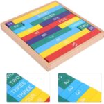 Wooden Colored Number Rods Montessori | Kids Math Matching Teaching Aid