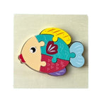 Wooden Puzzles Martin Set of 12 | Kids Educational Animal & Vehicle Puzzle Toy
