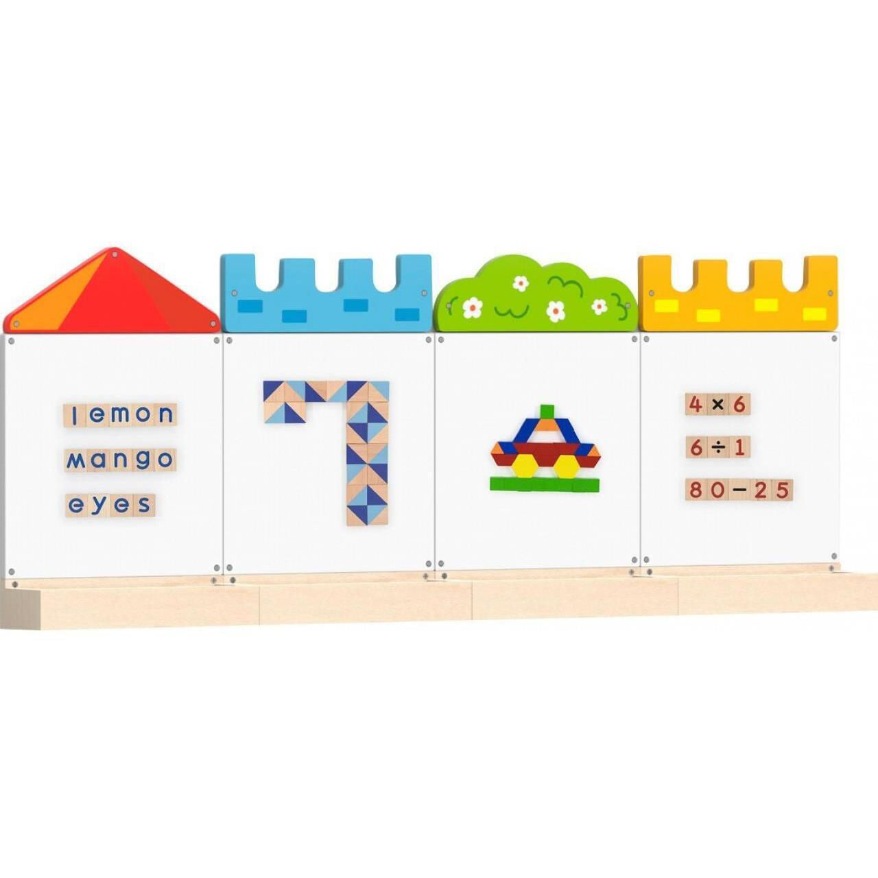 Magnetic Dry Erase White Board Set | Montessori Learning Wall Toy for Kids 3+
