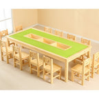Group Rectangular Lego Table | Kids Building Activity Table for Classrooms