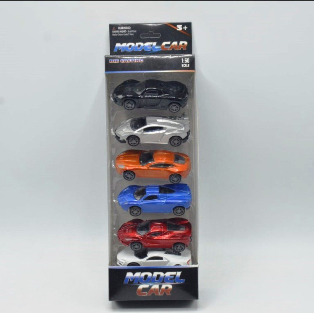 Pull Back Diecast Racing Cars Set of 6 | Kids Racing Toy Cars 3+ Years