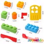 Giant Building Construction Blocks 86 Pcs | Kids STEM Large Creative Building Toy Set