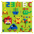 Building Block Tracker with Lego Plates | Kids Construction Wall & Floor Play Set