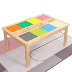 Rectangular Lego Table with 4 Lego Sets | Kids Building Activity Play Table